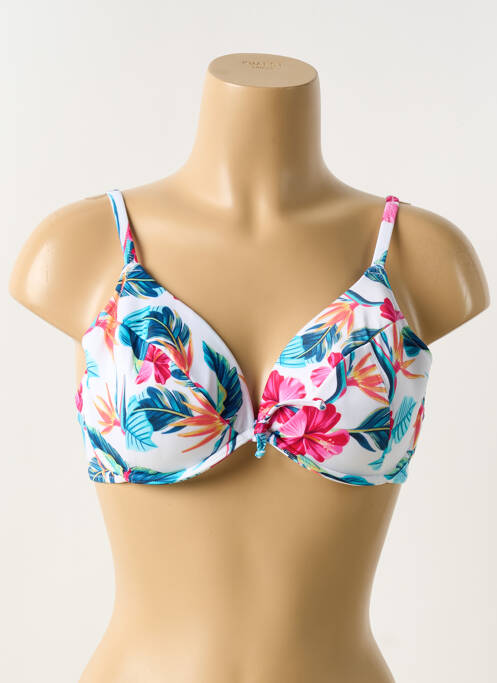 Haut de maillot de bain haut soutien-gorge moulé haut soutien-gorge moulé blanc FREYA femme