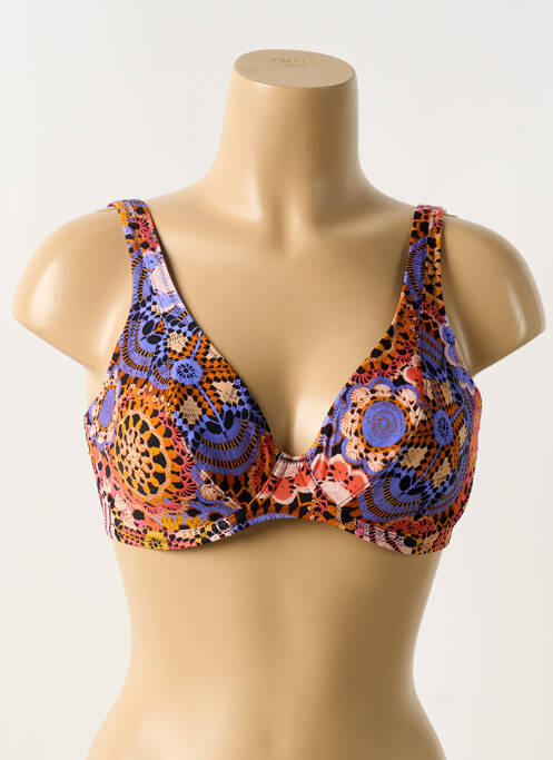 Haut de maillot de bain avec armature orange FREYA femme