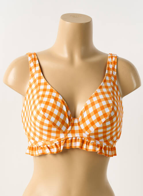 Haut de maillot de bain orange FREYA pour femme