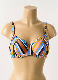 Haut de maillot de bain haut soutien-gorge moulé haut soutien-gorge moulé bleu FREYA femme