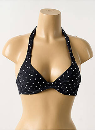 Haut de maillot de bain bretelles élastiquées noir FREYA femme
