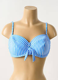 Haut de maillot de bain haut soutien-gorge emboitant haut soutien-gorge emboitant bleu FREYA femme