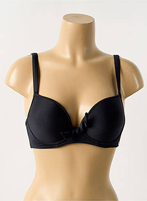 Haut de maillot de bain bretelles élastiquées ajustables haut soutien-gorge balconnet noir FREYA femme