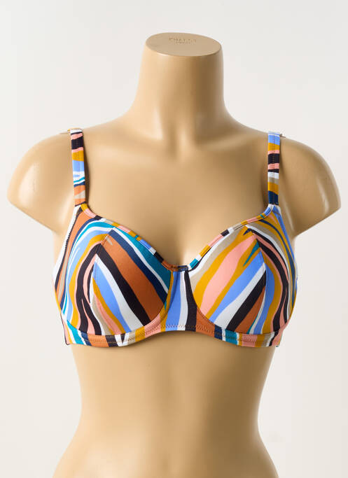 Haut de maillot de bain haut soutien-gorge moulé haut soutien-gorge moulé bleu FREYA femme