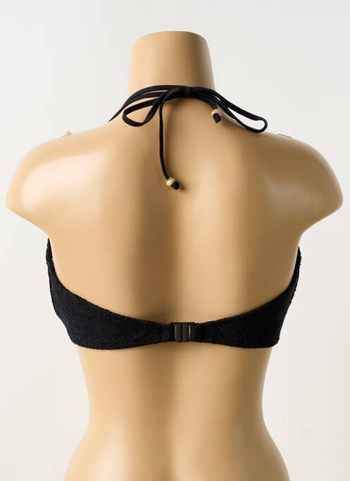 Haut de maillot de bain bretelles élastiquées noir FREYA femme