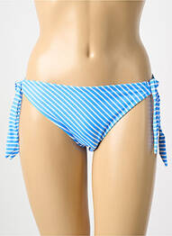 Bas de maillot de bain imprimé rayures culotte bleu FREYA femme