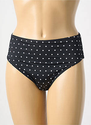 Bas de maillot de bain imprimé fantaisie culotte noir FREYA femme