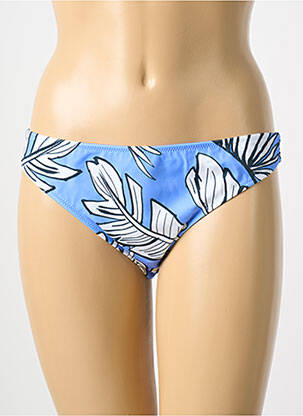 Bas de maillot de bain imprimé fantaisie culotte bleu FREYA femme