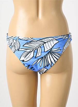 Bas de maillot de bain imprimé fantaisie culotte bleu FREYA femme