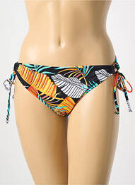 Bas de maillot de bain imprimé fantaisie bikini noir FREYA femme