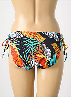 Bas de maillot de bain imprimé fantaisie bikini noir FREYA femme