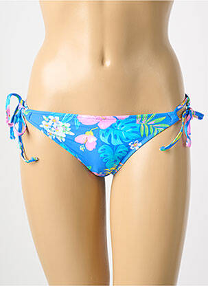 Bas de maillot de bain imprimé tie and dye bikini bleu FREYA femme