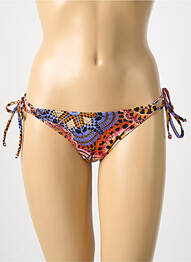 Bas de maillot de bain imprimé fantaisie bikini orange FREYA femme