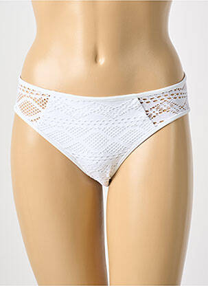 Bas de maillot de bain stretch culotte blanc FREYA femme