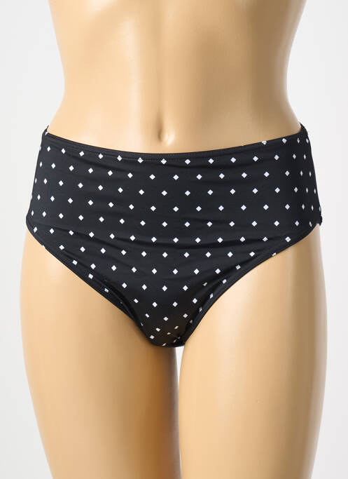 Bas de maillot de bain imprimé fantaisie culotte noir FREYA femme
