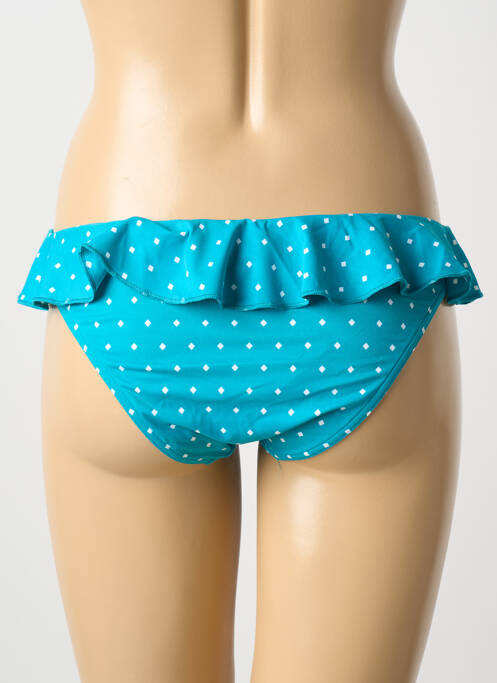 Bas de maillot de bain imprimé fantaisie culotte bleu FREYA femme