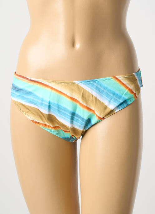 Bas de maillot de bain imprimé fantaisie culotte bleu FREYA femme