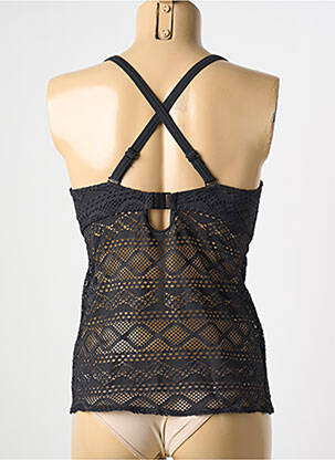 Haut de maillot de bain stretch haut triangles noir FREYA femme
