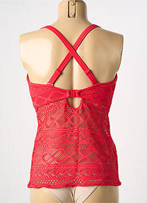 Haut de maillot de bain stretch haut soutien-gorge moulé rouge FREYA femme