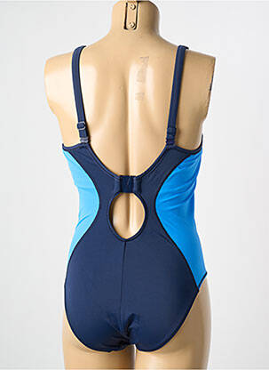 Maillot de bain 1 pièce stretch bleu FREYA femme