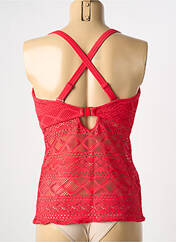 Haut de maillot de bain rouge FREYA pour femme seconde vue