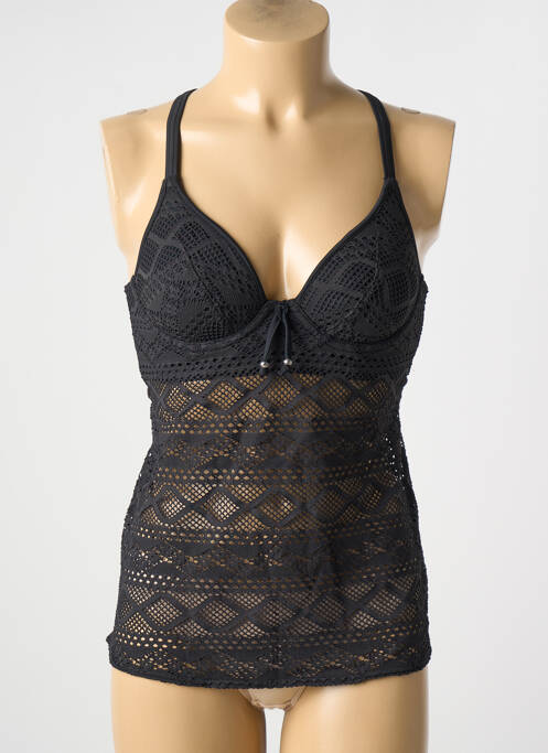 Haut de maillot de bain stretch haut triangles noir FREYA femme