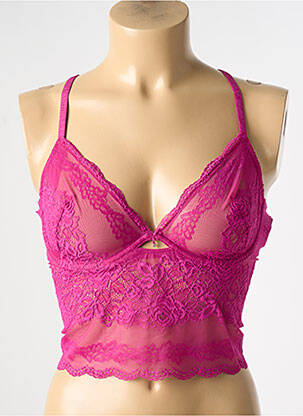 Top/caraco tissage dentelle violet WACOAL femme