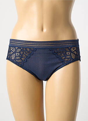 Culotte tissage dentelle bleu WACOAL femme