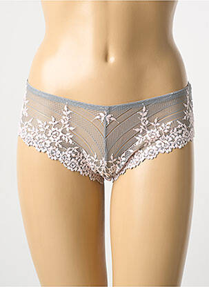 Tanga tissage dentelle gris WACOAL femme
