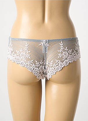 Tanga tissage dentelle gris WACOAL femme