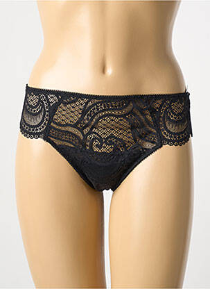 Tanga stretch noir WACOAL femme