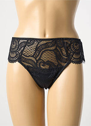 Tanga noir WACOAL pour femme