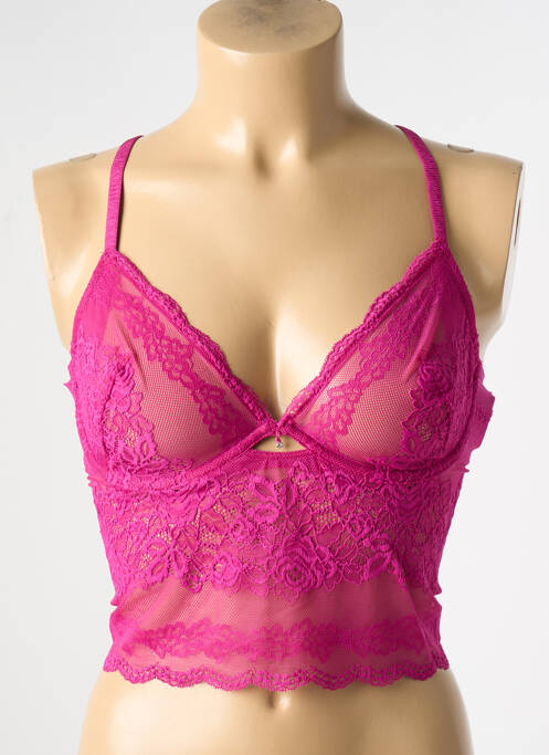 Top/caraco bretelles élastiquées ajustables violet WACOAL femme