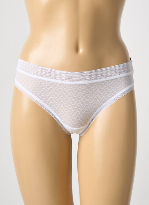 Tanga blanc WACOAL pour femme