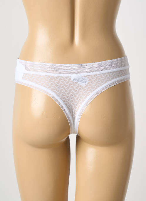 Tanga blanc WACOAL femme