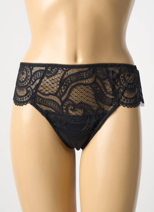 Tanga noir WACOAL pour femme