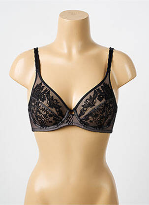 Soutien-gorge tissage dentelle haut soutien-gorge emboitant noir WACOAL femme