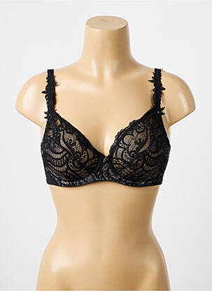 Soutien-gorge tissage dentelle haut soutien-gorge emboitant noir WACOAL femme