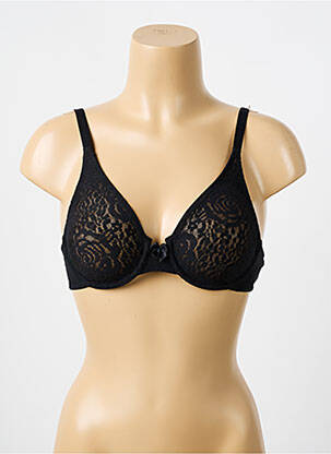Soutien-gorge tissage dentelle haut soutien-gorge emboitant noir WACOAL femme