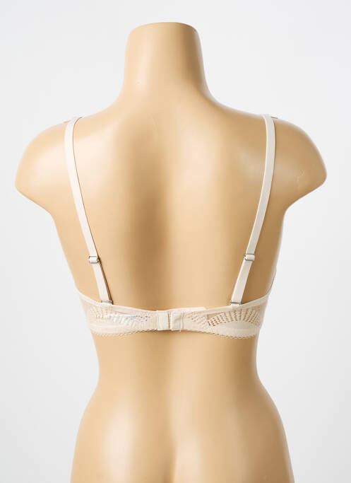 Soutien-gorge tissage dentelle haut soutien-gorge emboitant beige WACOAL femme