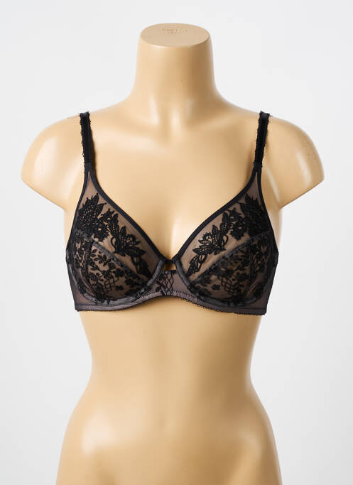 Soutien-gorge tissage dentelle haut soutien-gorge emboitant noir WACOAL femme
