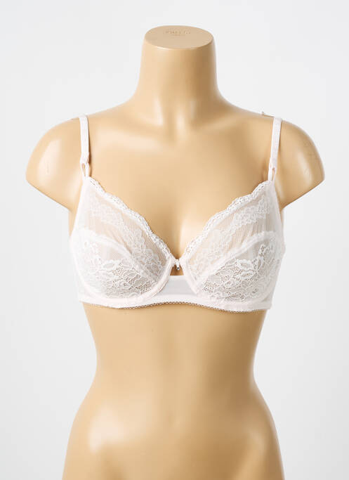 Soutien-gorge tissage dentelle haut soutien-gorge emboitant rose WACOAL femme