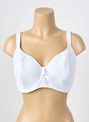 Haut de maillot de bain stretch haut soutien-gorge emboitant blanc FREYA femme