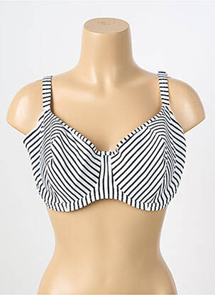 Haut de maillot de bain stretch haut soutien-gorge emboitant blanc FREYA femme