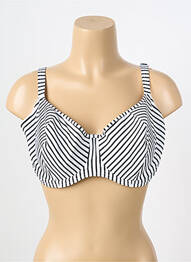 Haut de maillot de bain stretch haut soutien-gorge emboitant blanc FREYA femme