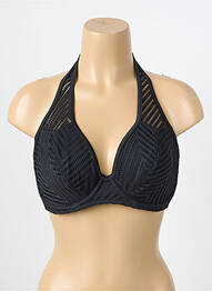 Haut de maillot de bain stretch haut soutien-gorge emboitant noir FREYA femme