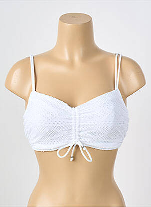 Haut de maillot de bain stretch haut bandeau blanc FREYA femme