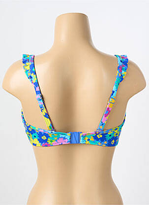 Haut de maillot de bain stretch haut bandeau bleu FREYA femme