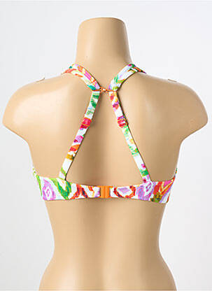 Haut de maillot de bain stretch haut triangles vert FREYA femme