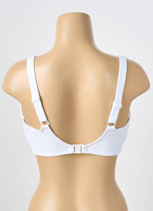 Haut de maillot de bain stretch haut soutien-gorge emboitant blanc FREYA femme